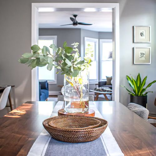 Morning light in the dining room