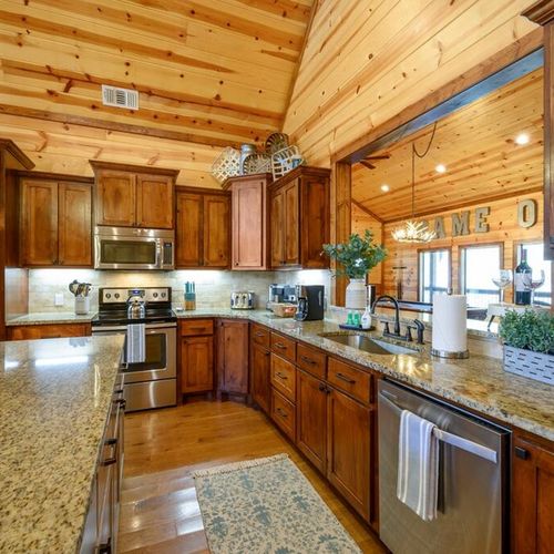 The kitchen is updated with new appliances and plenty of counter space!