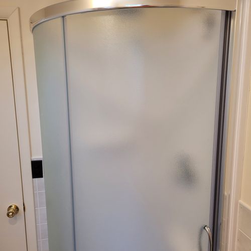 Bathroom:  full bathroom with a walk-in shower!