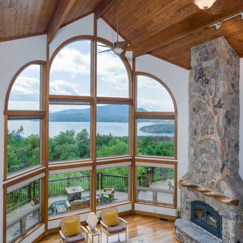 Stunning views of the surrounding islands from this amazing Great Room