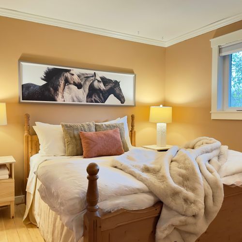 A comfortable space to read, unwind, and enjoy a restful night after a day of island adventures.