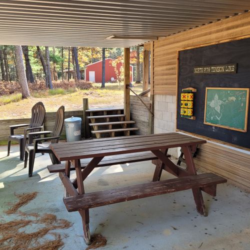 Exterior:  the first floor patio