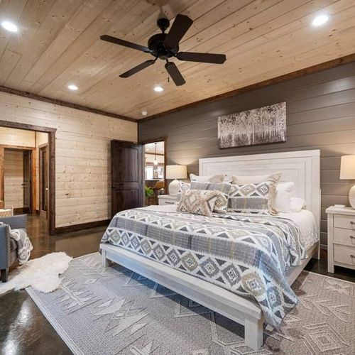 Main level-Master Suite with private bath