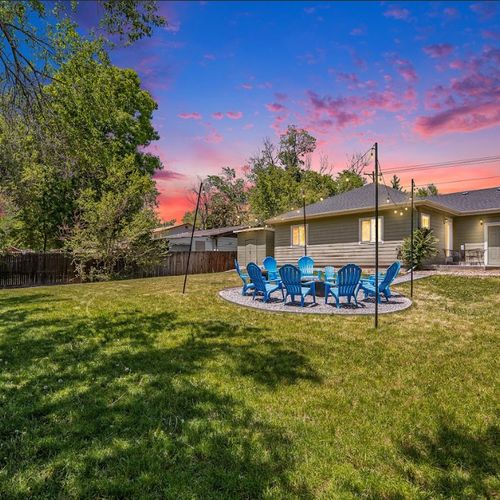 The yard provides the perfect playground for children and pets to frolic while you take in the colorado sunshine.