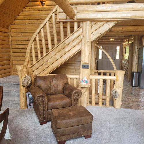 Living room:  the cute and cozy living room with an extravagant fireplace