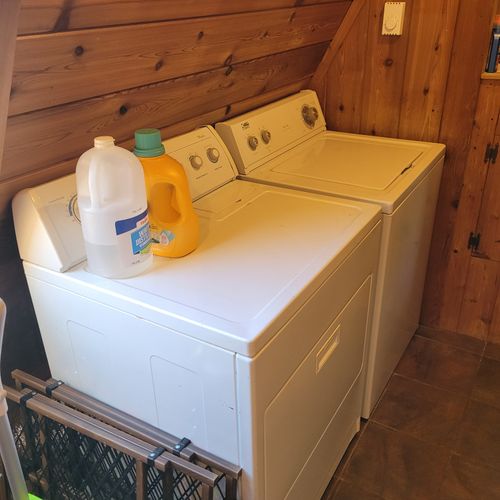 Laundry area (main floor):  very convenient main-floor washer and dryer.