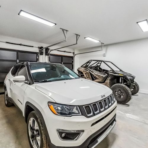 Attached garage with plenty of room for gear, bikes, and vehicles.