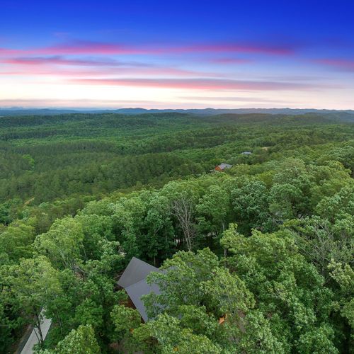 Trees aplenty around this lodge.