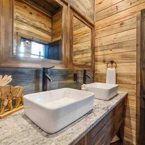 Double vanity in the private bath!