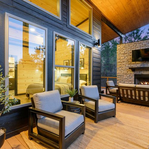Additional outdoor lounge seating.