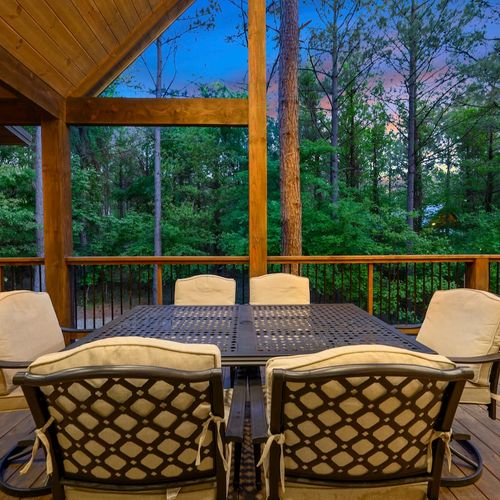 Outdoor dining table!