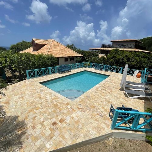 Sparkling community pool