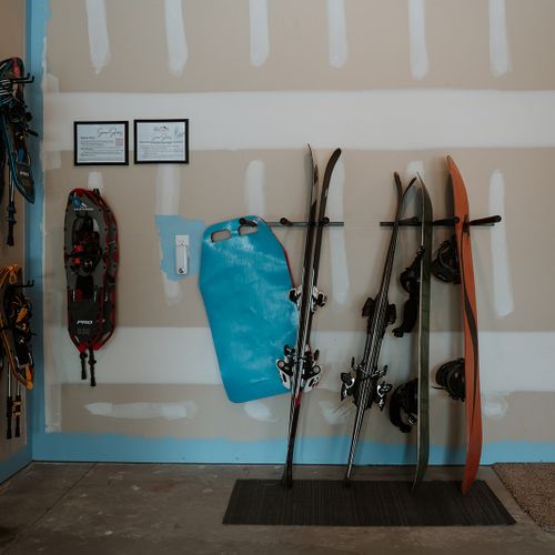 Snow shoes & sleds are provided for our guests. Bring your own ski and snowboard gear.