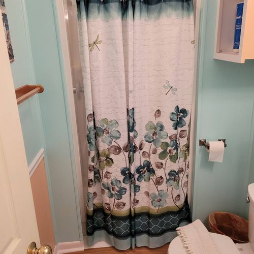 BATHROOM:  Full bathroom with walk-in shower.