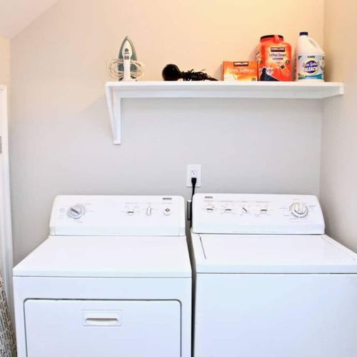 In-unit washer & dryer — pack light & stay fresh all trip.