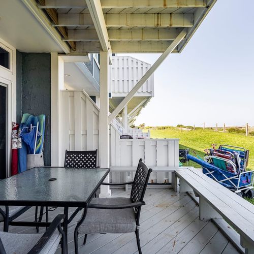 Step outside and experience outdoor living! Enjoy direct beach access from your very own patio.