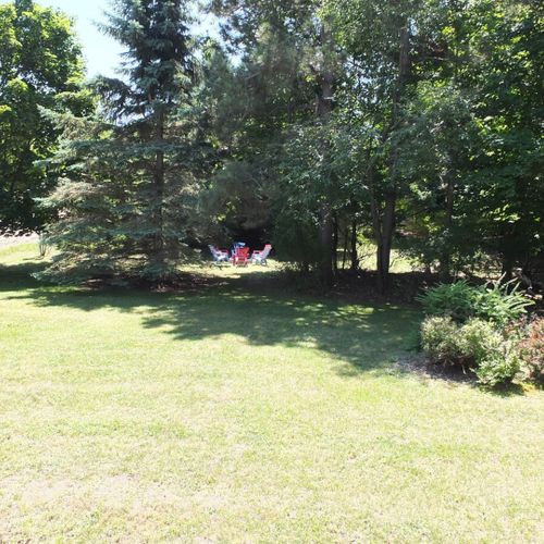 Exterior:  another view of the large and private backyard