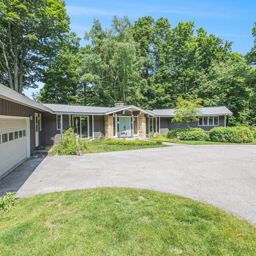 EXTERIOR:  The front of the home from another angle