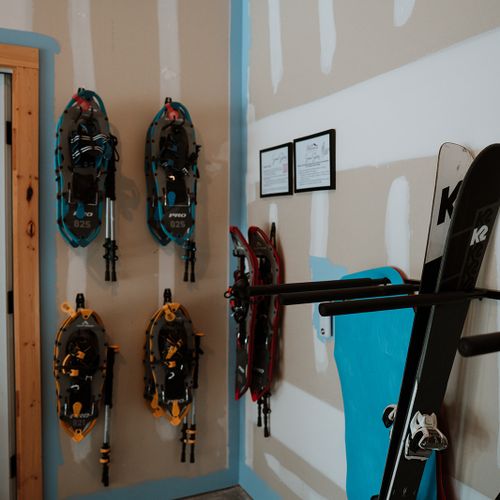 Step into winter wonderland with our complimentary snowshoes and sleds. We even have space specially for your own gear!