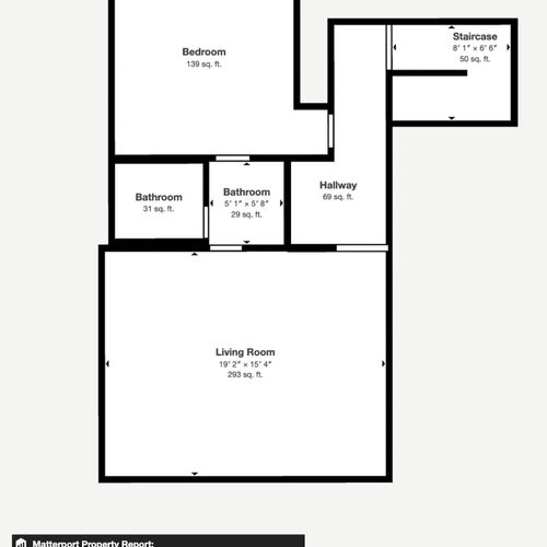 First level of the home where you enter.  One bedroom (Queen bed) and full bathroom are on this level, along with the laundry and game room.