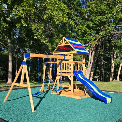 Your own backyard playset- family fun just steps away!