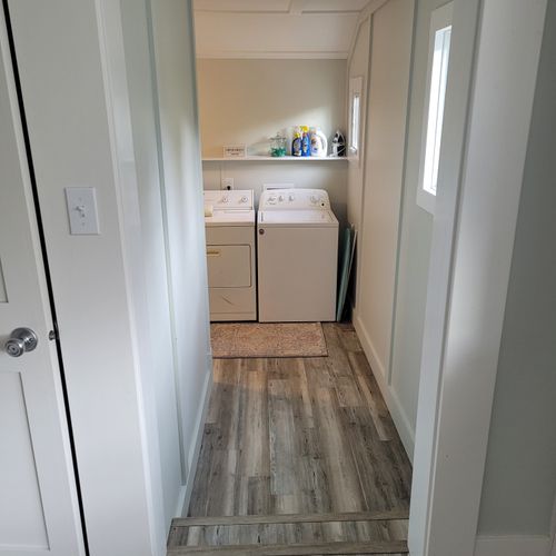LAUNDRY ROOM:  Entrance into the laundry room from the kitchen.
