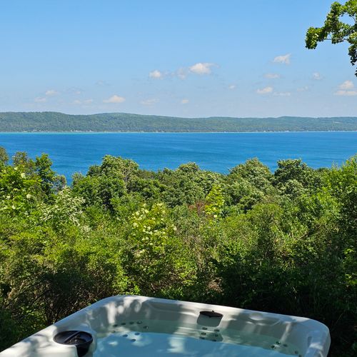 EXTERIOR:  The gorgeous view of Crystal Lake from the property
