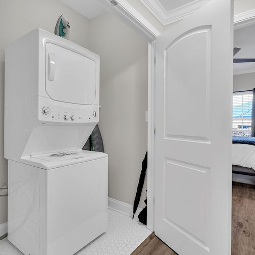 In-unit washer & dryer — pack light & freshen up anytime during your stay.