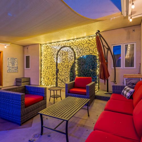 Ample seating for every mood.