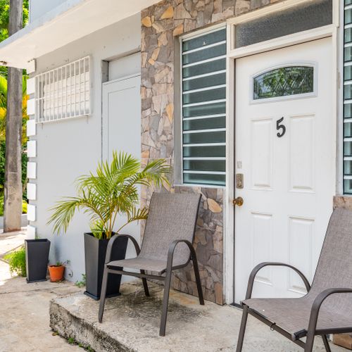 Charming exterior with easy ground-level access.