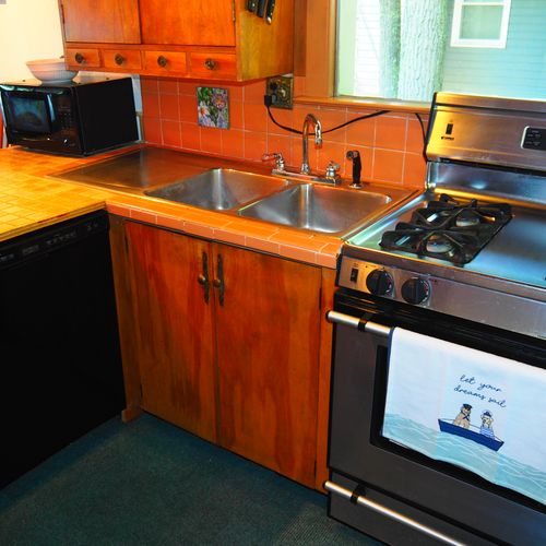Kitchen:  all appliances and a good supply of cooking and dining utensils.