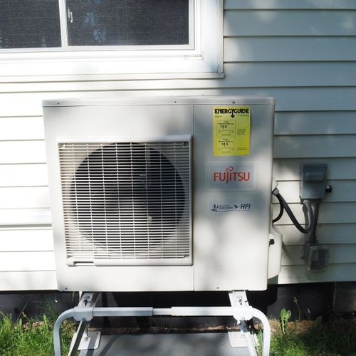 Exterior:  the heating and a/c unit