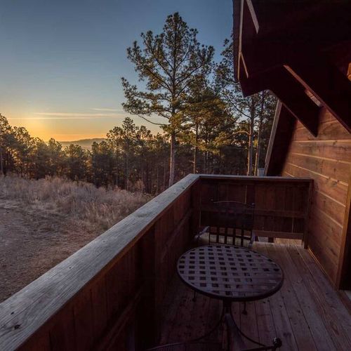 The balcony is another great option to take in the views.