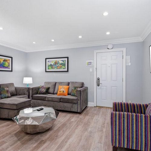 Open living area w/ cozy seating for easy, laid-back evenings.