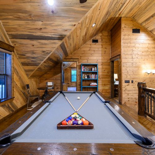 The pool table.