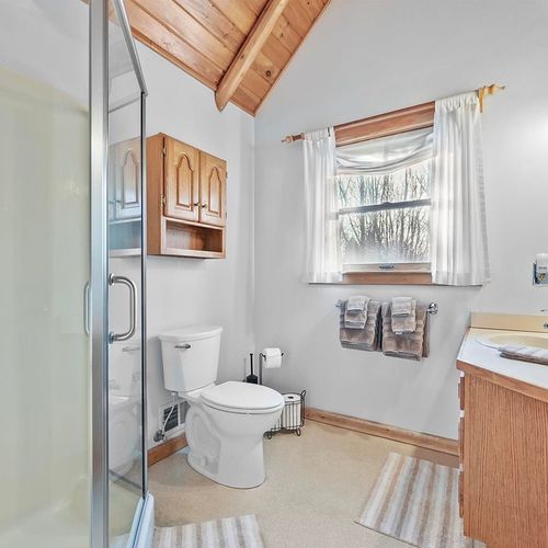 Bathroom #2 (second floor):  full bathroom with a walk-in shower.