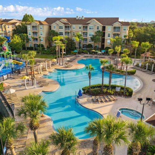 aerial view of resort