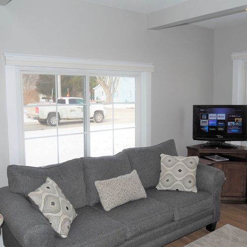 Living room:  very comfy and cozy!