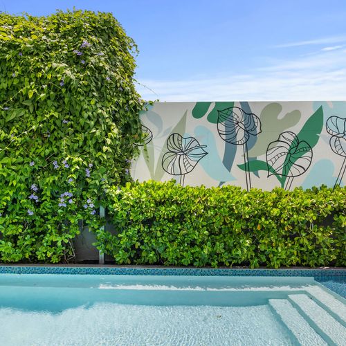Lush greenery and serene ambiance await you.