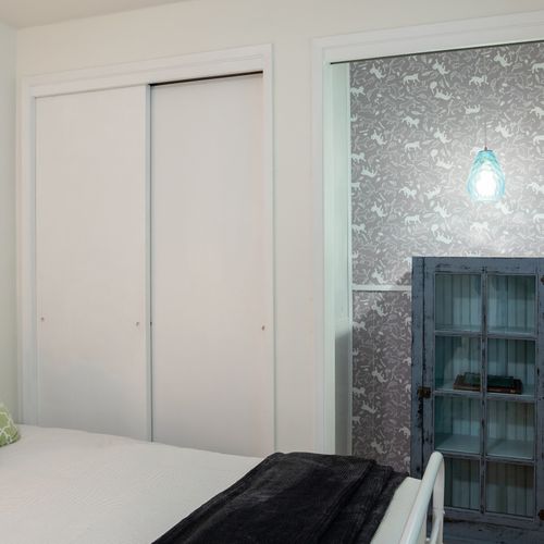 Large closet and shelving