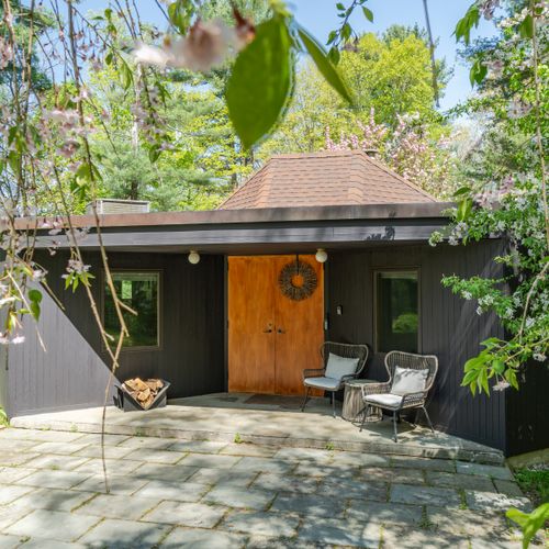 Step in through the front entrance of this architecturally stunning home.
