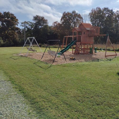 Exterior:  the new kids playground on the property.