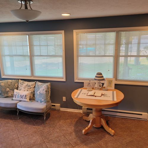 FOYER (FIRST FLOOR):  This is the downstairs foyer into which guests enter when entering the house from the main door.