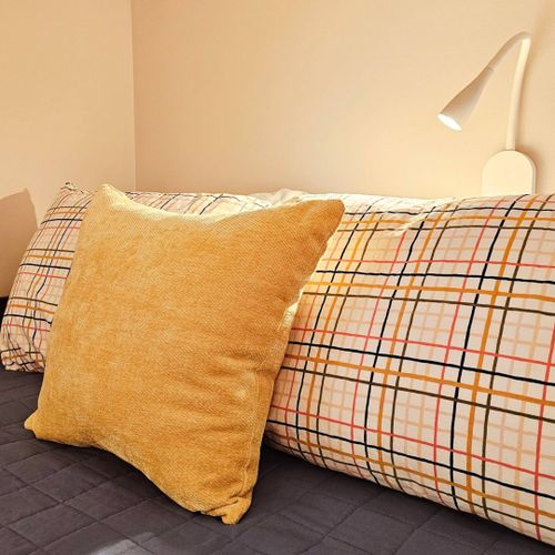 Bedroom #2:  features a twin-on-full bunk bed, trundle bed, and a dresser.