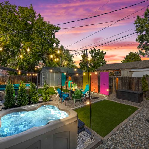 Your private yard retreat for relaxation, laughter, and play.