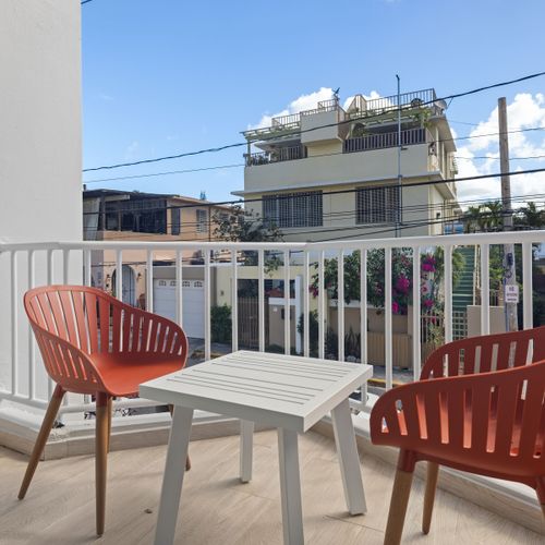 Your private balcony with a view, a peaceful haven for your city stay.