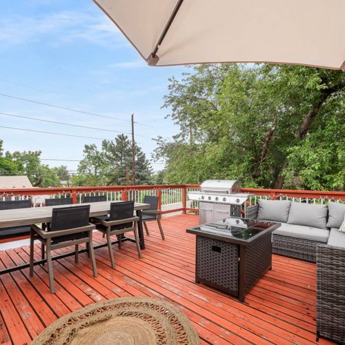 Spend time outdoors grilling with loved ones and friends enjoying a meal! Please note patio furniture is put into storage during the winter months.