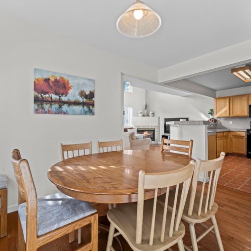 Comfortable dining space perfect for gatherings and everyday dining