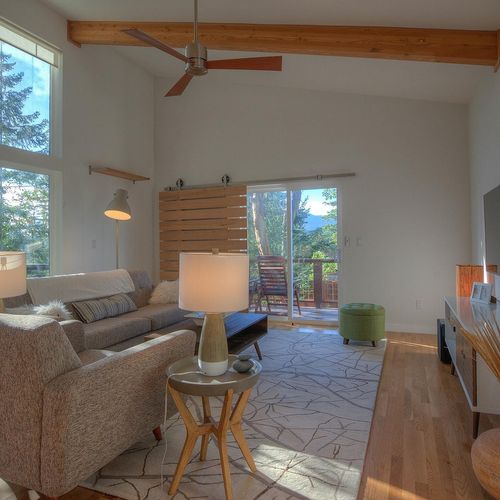 Comfortable seating for movie night