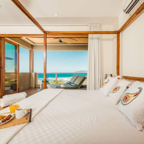King bed in master bedroom